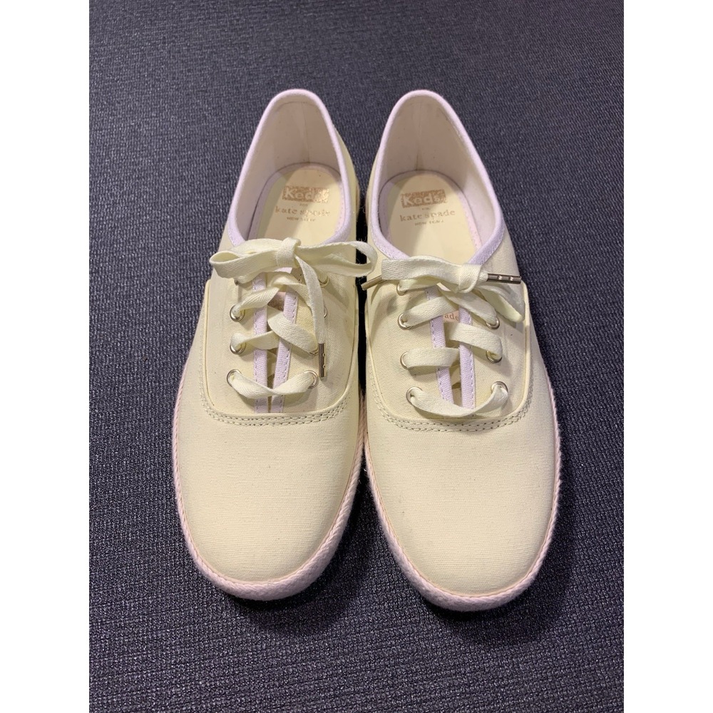 NEW KEDS For Kate‎ Spade Champion Oxford Neon Canvas Sneakers Size 8.5